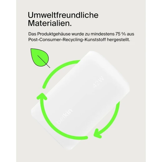 شاحن حائط Belkin BoostCharge 42W بمنفذين - شحن سريع - بيلكين - Image 3