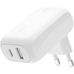 شاحن حائط Belkin BoostCharge 42W بمنفذين - شحن سريع