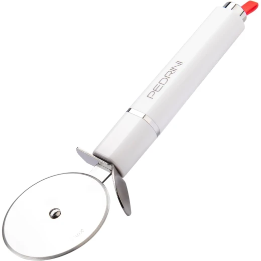 قطاعة بيتزا بعجلة من بيدريني – فضي / أبيض قطاعة بيتزا بعجلة من بيدريني – فضي / أبيض