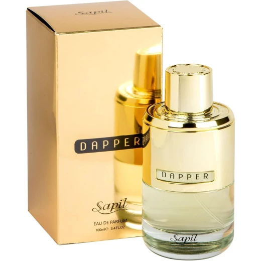 Sapil Dapper Eau de Parfum for Men 100ml Dubai Perfume: Woody, Spicy, Amber & Citrus Fragrance - Sapil - Image 4