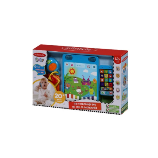 Infunbebe My Technology Set: Educational Baby Toy Phone & Tablet