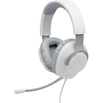 سماعة رأس JBL Quantum 100 للألعاب - أبيض - صوت غامر - جي بي ال
