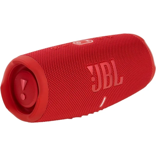 مكبر صوت بلوتوث محمول JBL Charge 5 - أحمر، مقاوم للماء، بطارية 20 ساعة، باور بانك - جي بي ال - Image 2