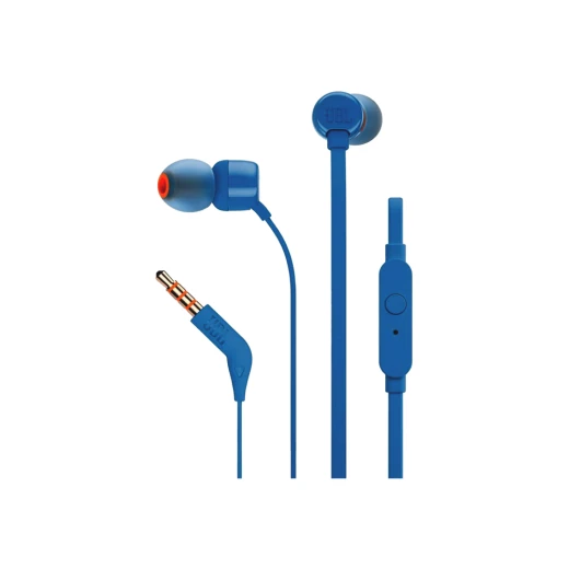 سماعات أذن JBL Tune 110 - أزرق - صوت جهير نقي وسلكي سماعات أذن JBL Tune 110 - أزرق - صوت جهير نقي وسلكي