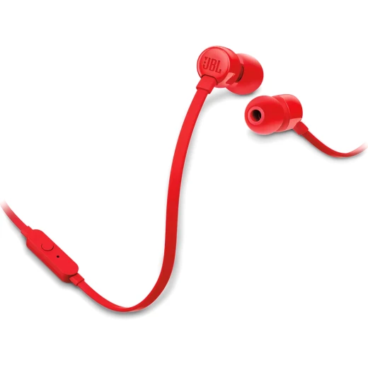سماعات أذن JBL TUNE 110 - أحمر: صوت جهير نقي - جي بي ال - Image 4
