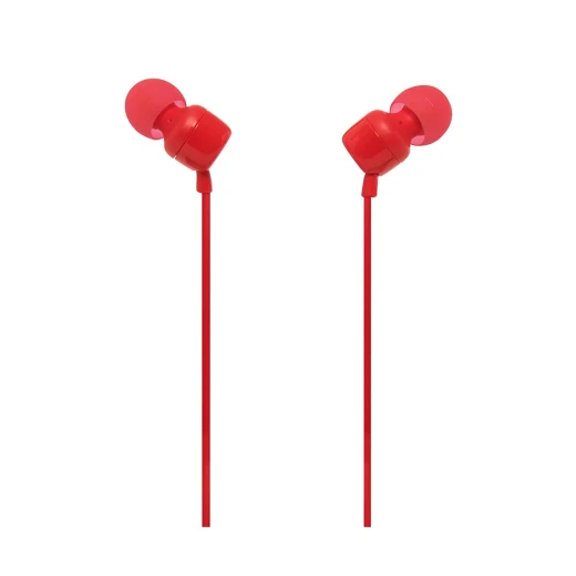 سماعات أذن JBL TUNE 110 - أحمر: صوت جهير نقي - جي بي ال - Image 2