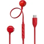 سماعات أذن JBL Tune 305C سلكية أحمر: USB-C، صوت نقي، ميكروفون مدمج - جي بي ال