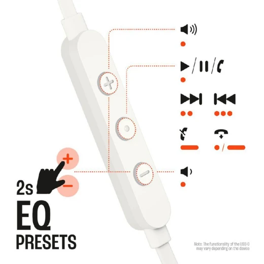 سماعات أذن سلكية JBL Tune 305C بيضاء مع USB-C - جي بي ال - Image 6