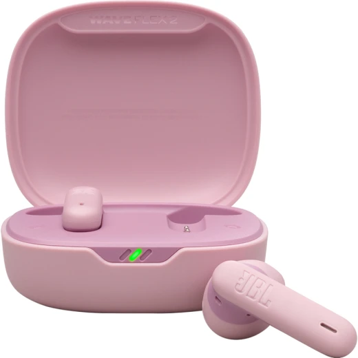 سماعات أذن لاسلكية حقيقية JBL Wave Flex 2 وردي - صوت بيور باس سماعات أذن لاسلكية حقيقية JBL Wave Flex 2 وردي - صوت بيور باس