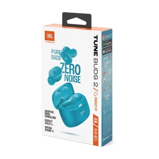 سماعات JBL Tune Buds 2 اللاسلكية لإلغاء الضوضاء - أزرق - جي بي ال - Image 4