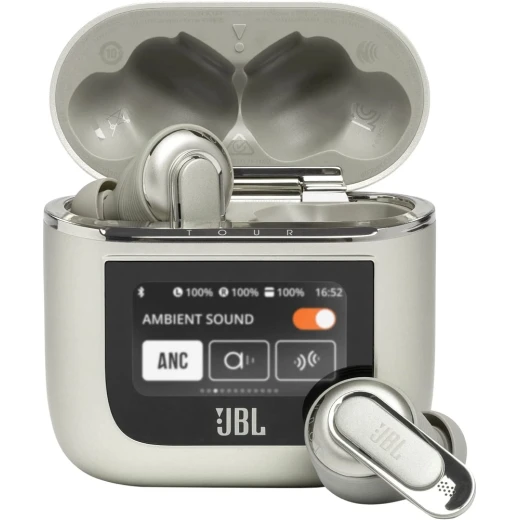 سماعات أذن JBL Tour Pro 2 اللاسلكية لإلغاء الضوضاء - شامبانيا سماعات أذن JBL Tour Pro 2 اللاسلكية لإلغاء الضوضاء - شامبانيا