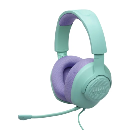 سماعة رأس JBL Quantum 100M2 للألعاب فوق الأذن (أزرق سماوي) - صوت غامر سماعة رأس JBL Quantum 100M2 للألعاب فوق الأذن (أزرق سماوي) - صوت غامر