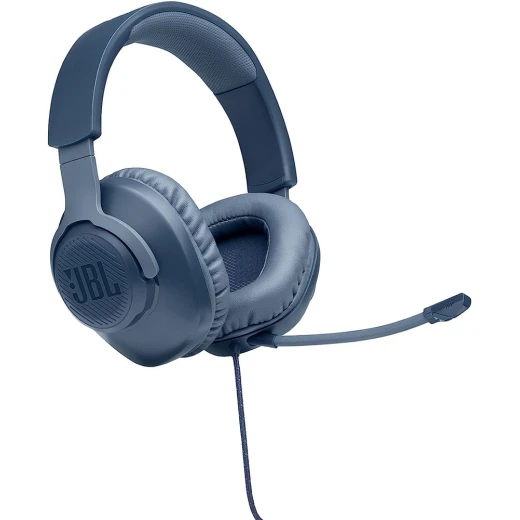 JBL Quantum 100 Wired Over-Ear Gaming Headset - Blue - Immersive Sound - JBL - Image 6
