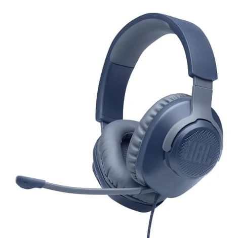 JBL Quantum 100 Wired Over-Ear Gaming Headset - Blue - Immersive Sound - JBL - Image 2