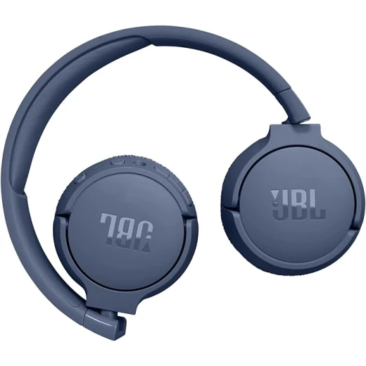 سماعات JBL Tune 670NC اللاسلكية على الأذن زرقاء: إلغاء الضوضاء التكيفي