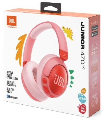 JBL Junior 470NC Kids Headphones: Safe Sound, Noise Cancelling, 50-Hour Battery - JBL - Image 2