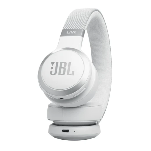 سماعات رأس JBL Live 670NC اللاسلكية على الأذن بيضاء - خاصية إلغاء الضوضاء - جي بي ال - Image 6