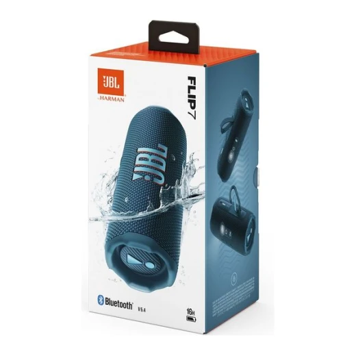 مكبر صوت بلوتوث JBL Flip 7 محمول - أزرق: مقاوم للماء، بطارية 14 ساعة - جي بي ال - Image 7