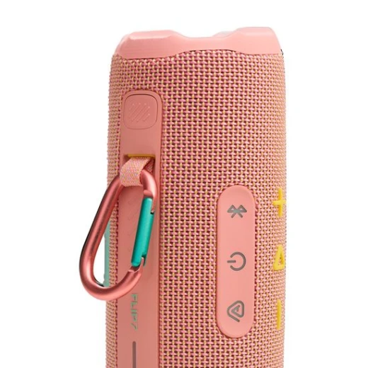 مكبر صوت بلوتوث JBL Flip 7 وردي محمول - مقاوم للماء وقوي - جي بي ال - Image 4
