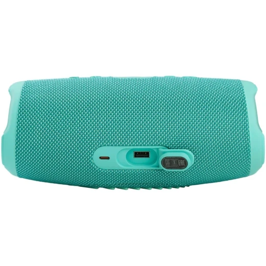 مكبر صوت بلوتوث محمول JBL Charge 5 - أزرق مخضر، مقاوم للماء، تشغيل 20 ساعة - جي بي ال - Image 2