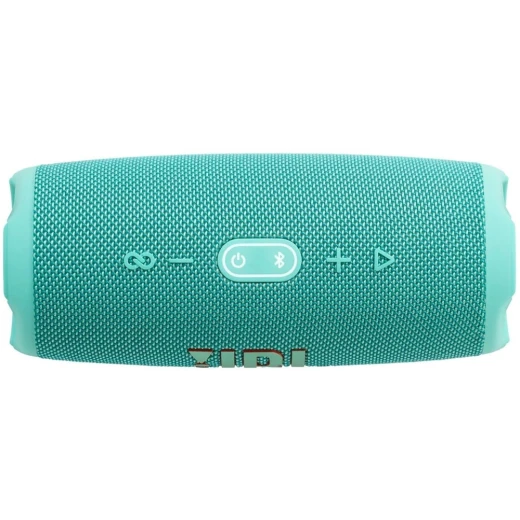 مكبر صوت بلوتوث محمول JBL Charge 5 - أزرق مخضر، مقاوم للماء، تشغيل 20 ساعة - جي بي ال - Image 4