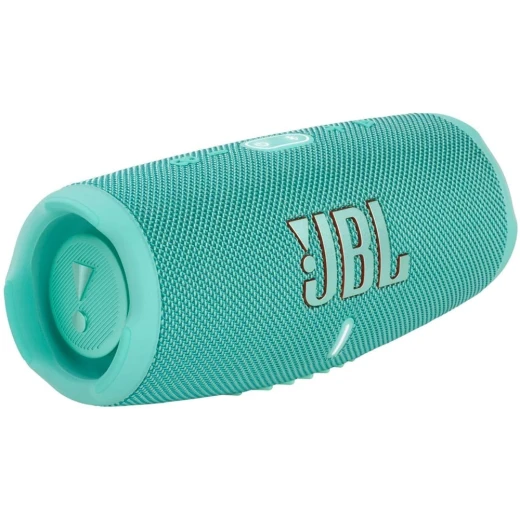 مكبر صوت بلوتوث محمول JBL Charge 5 - أزرق مخضر، مقاوم للماء، تشغيل 20 ساعة - جي بي ال - Image 3