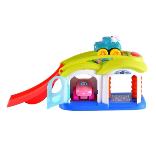 Infunbebe Vroom Vroom Center Toddler Play Set - Car Wash & Race Track - infunbebe - Image 2