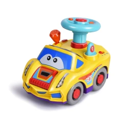 Infunbebe Baby Vroom Vroom Ride-On Car Toy - Yellow, 6+ Months
