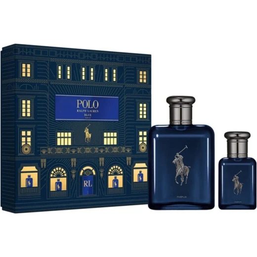 مجموعة هدايا Ralph Lauren Polo Blue Parfum - 125 مل و 40 مل