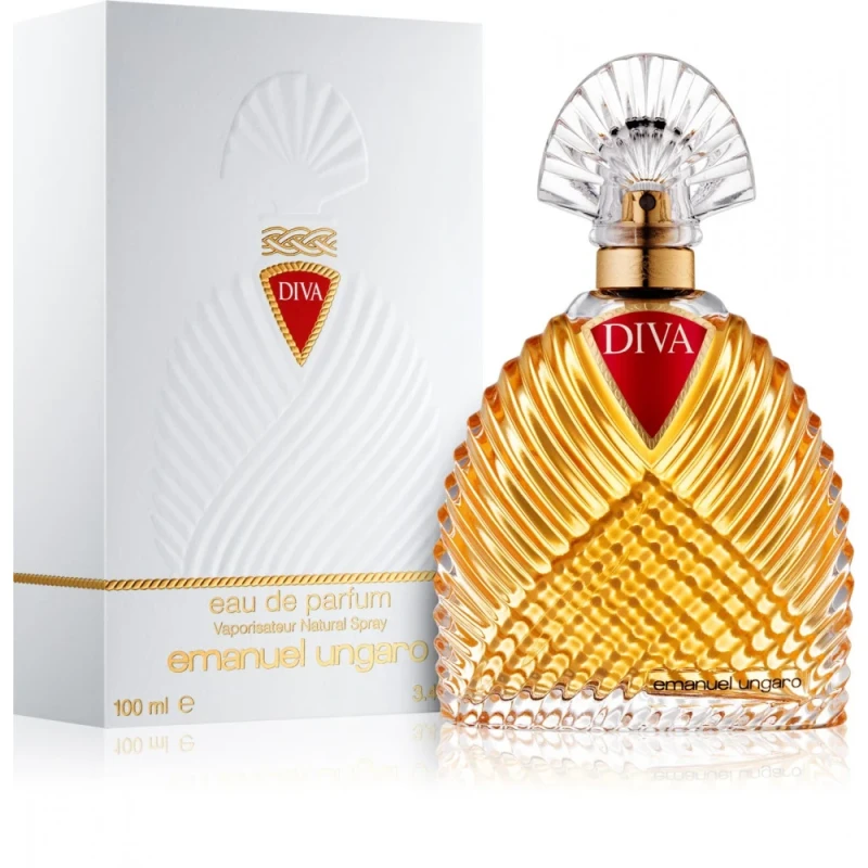 Emanuel Ungaro Diva Eau de Parfum 100ml Women's Fragrance Long Lasting Floral Oriental Perfume Gift - Emanuel ungaro