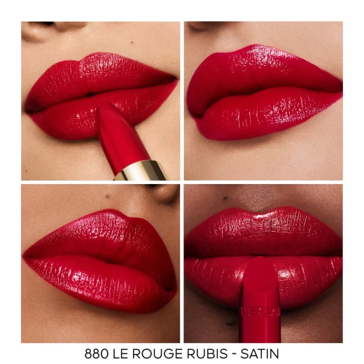 Guerlain Rouge G Satin Lipstick Refill Rouge Rubis Intense Color Long Lasting Lip Makeup - Guerlain - Image 5