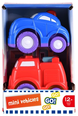 Infunbebe Toddler Mini Vehicles 2-Pack Durable & Fun Playtime for Kids - infunbebe - Image 2
