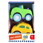 infunbebe Toddler Mini Vehicles 2-Pack Durable & Fun Playtime for Kids - infunbebe