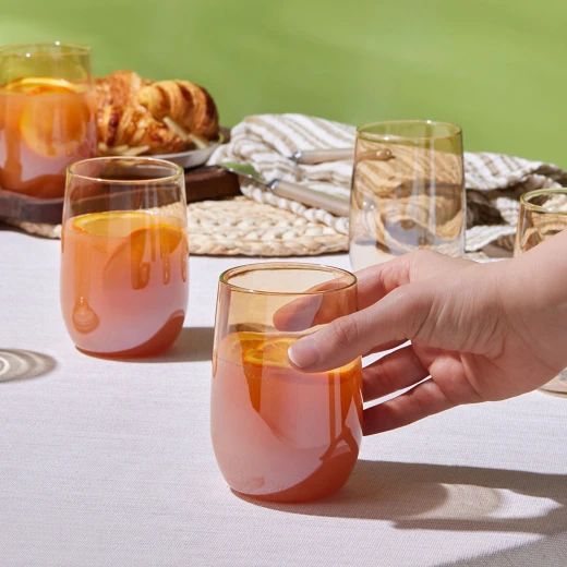 طقم مياه كاراجا بارما عنبر 7 قطع - أدوات زجاجية أنيقة - كراجا - Image 8