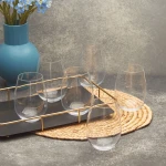 طقم زجاج كاراجا KRS Jade 6 قطع 500 مل شفاف - أدوات المطبخ - كراجا