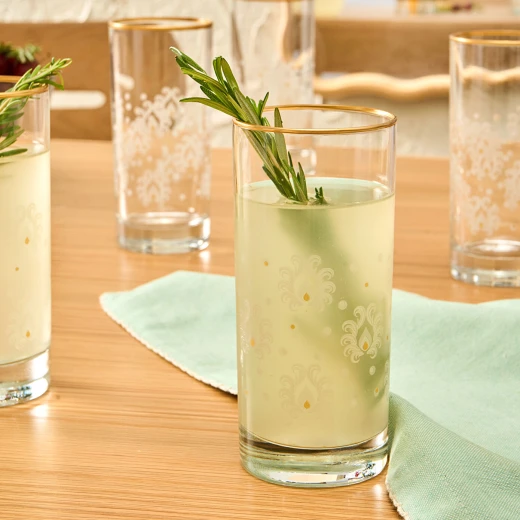 طقم أكواب مشروبات ديريا 6 قطع - أكواب شرب شفافة - Image 3