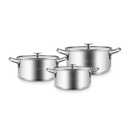 Karaca Alaz 6-Piece Stainless Steel Midi Cookware Set
