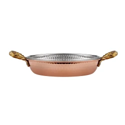 Karaca Alacahöyük Bakır Sahan 14 cm - Copper Egg Pan