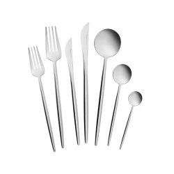 Karaca Premium Jüpiter 84-Piece Silver Cutlery Set for 12