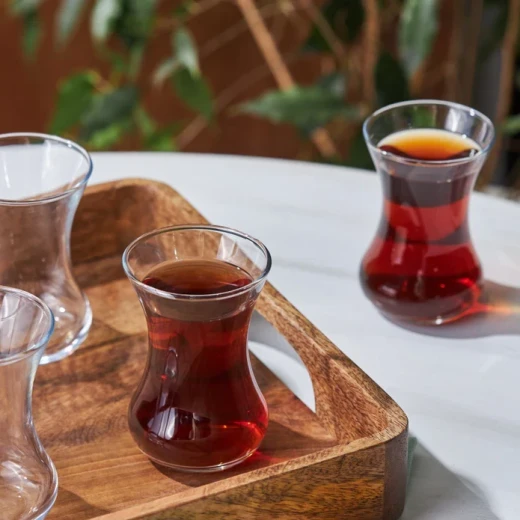 طقم أكواب شاي تركي كاراجا فيفا 6 أشخاص 132 مل شفاف - كراجا - Image 6