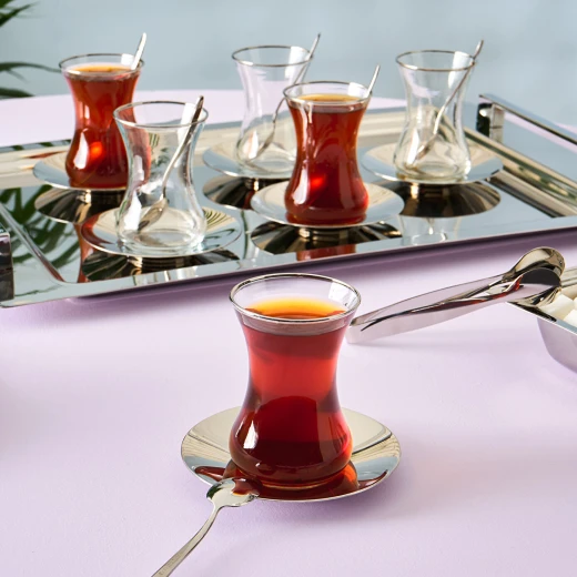 طقم شاي كاراجا جامي 40 قطعة - 12 شخص - بلاتيني - كراجا - Image 10