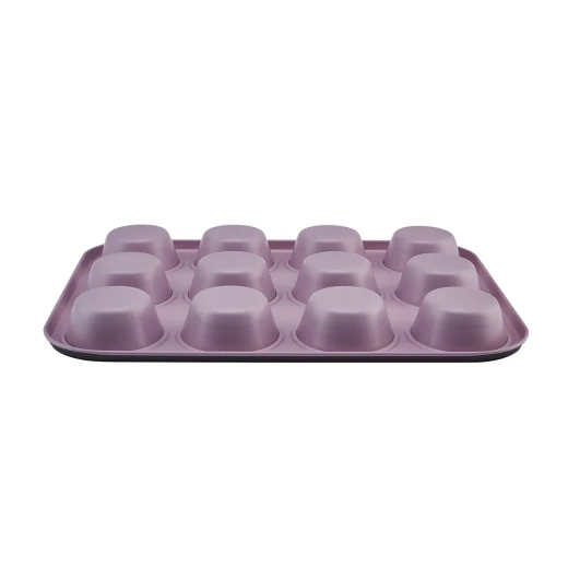 صينية خبز مافن كاراجا مالتي كيك 12 قطعة 35x27 سم - وردي - Image 3