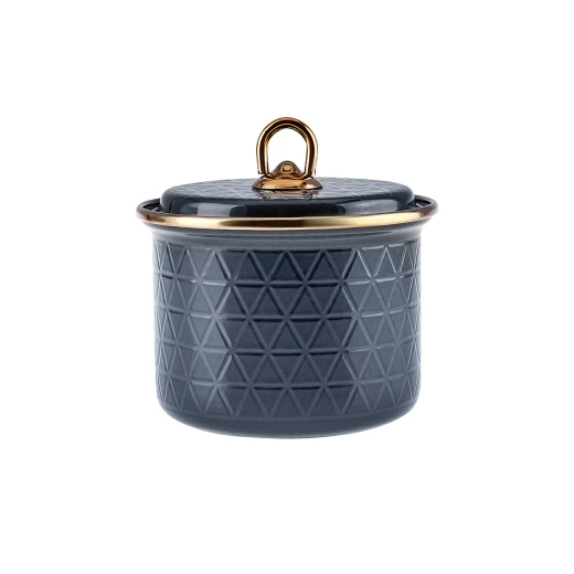 برطمان كاراجا كريستال صغير من المينا أنثراسايت 450 مل - تخزين المطبخ برطمان كاراجا كريستال صغير من المينا أنثراسايت 450 مل - تخزين المطبخ
