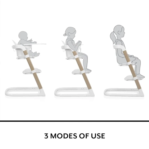 كرسي طعام Evenflo RightSeat 3 في 1 - أبيض/سيج - قابل للتعديل وآمن - ايفين فلو - Image 5