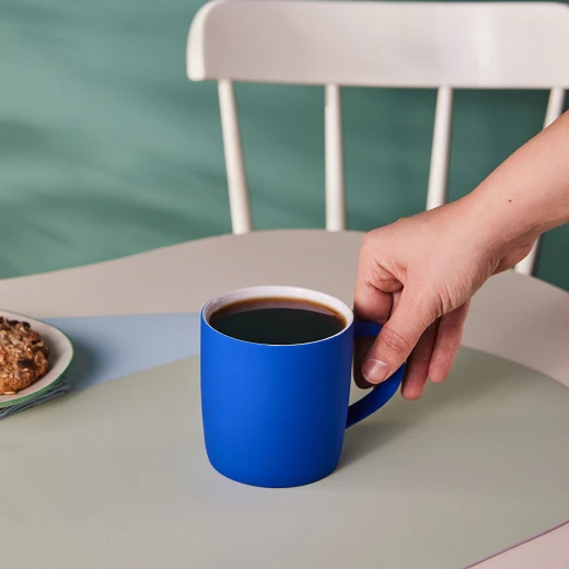 Karaca Soft Touch Navy Blue 350 ml Mug - Modern Design - karaca - Image 3