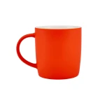 Karaca Soft Touch Orange Mug 350ml - Modern Bone China Cup - karaca