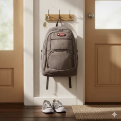 Amigo School Bag for Children - Brown - Multiple Pockets & Adjustable Straps