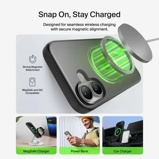 غطاء بيلكن شيرفورس جريب لهاتف آيفون 17 – لون رملي (ساند) - Image 3