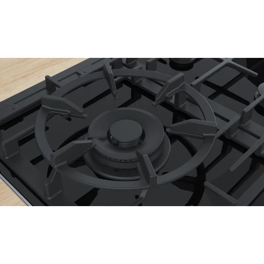 Bosch Series 8 90cm Gas Hob Ceramic Black Cooktop 5 Burners - BOSCH - Image 3