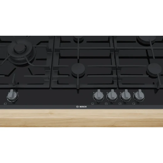Bosch Series 8 90cm Gas Hob Ceramic Black Cooktop 5 Burners - BOSCH - Image 6